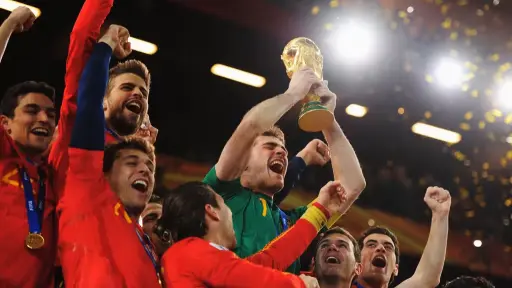Foto de archivo de España, campeón del Mundial 2010 - FIFA