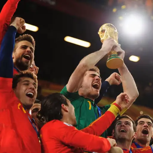 Foto de archivo de España, campeón del Mundial 2010 - FIFA