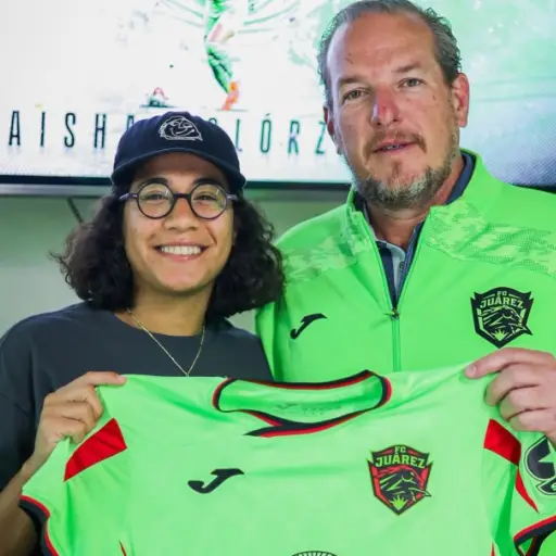 Presentación de Aisha Solorzano como nueva jugadora del F. C. Juárez Femenil 
