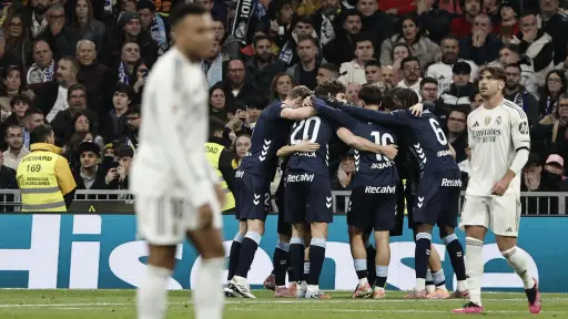 Celebración del Celta de Vigo ante el Real Madrid - EFE