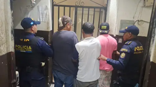 Tres presuntos robafurgones fueron capturados en Palín, Escuintla. ,PNC