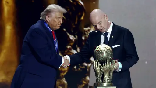 Donald Trump es galardonado con el primer premio FIFA de la Paz. ,EFE