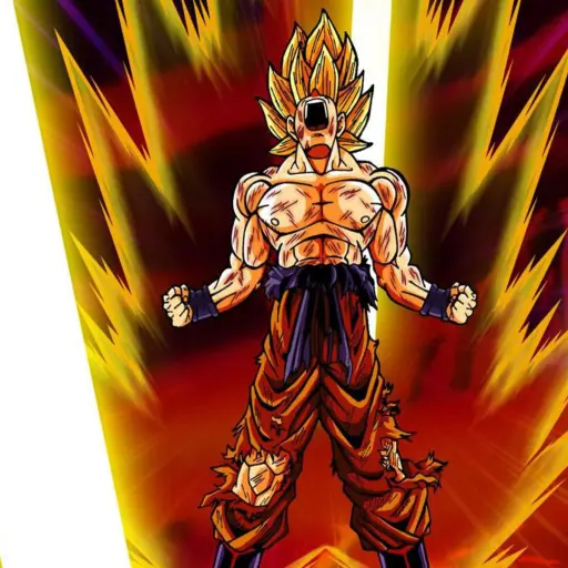 Goku Supersayayín ,X