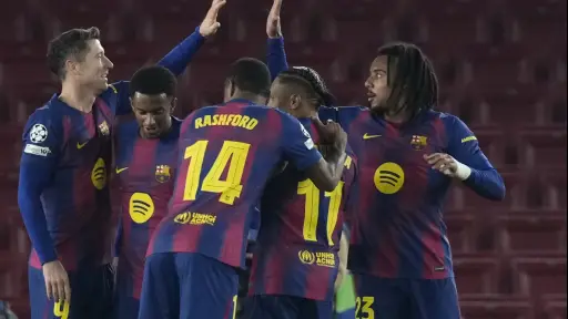 Barcelona enfrentó este día al Frankfurt 