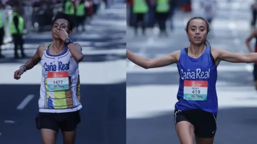 Williams Julajuj y Heidy Villegas ganan la San Silvestre 2025 - Alex Meoño