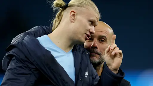 Haaland 'responde' a Guardiola con una foto subido a una báscula
