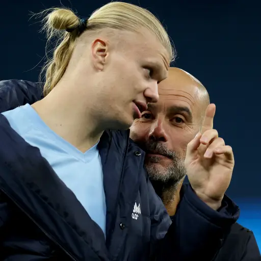 Haaland 'responde' a Guardiola con una foto subido a una báscula