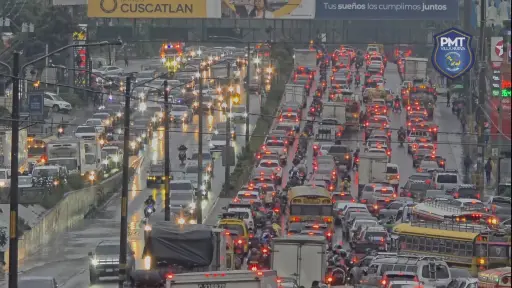 La PMT de Villa Nueva espera que las complicaciones del tránsito empiecen a las 4:00 horas en el sector de Villa Nueva. ,PMT de Villa Nueva.