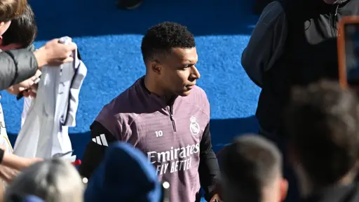 Kylian Mbappé se ejercitó en el gimnasio este lunes 5 de enero de 2026