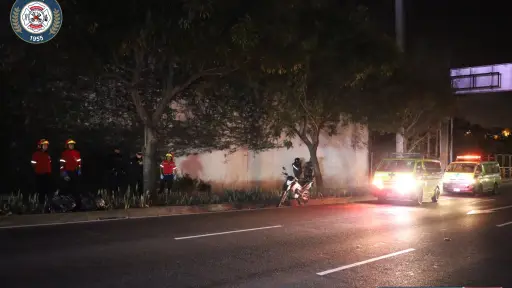 Los cuerpos fueron encontrados en cercanías del puente El Naranjo, Mixco. ,Bomberos Municipales