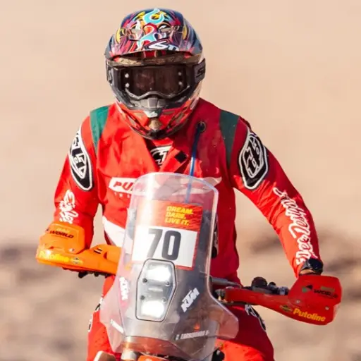 Francisco Arredondo durante su participación en el Dakar 2026 