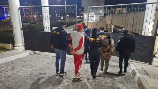 Los detenidos fueron trasladados al juzgado de turno.  ,PNC de Guatemala.