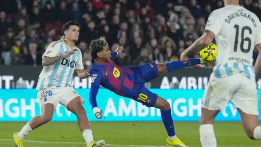 Lamine Yamal hizo gol ante Real Oviedo este domingo en La Liga 