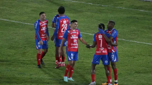 Celebración de Xelajú MC ante Aurora - Willber Colloy