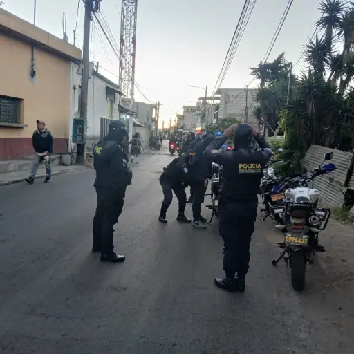 Operativos en las calles de la Ciudad de Guatemala en el marco del Estado de Sitio, 21 de enero de 2026. ,PNC