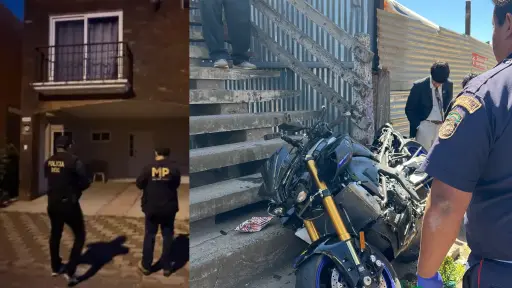 Está en desarrollo un allanamiento en seguimiento del caso donde murió un niño tras un accidente protagonizado por un motorista en Sumpango, Sacatepéquez. ,Ministerio Público/Bomberos Municipales Departamentales