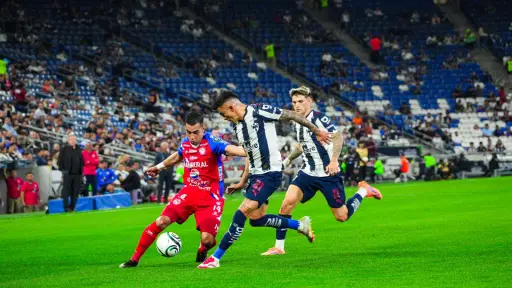 Acción del partido Monterrey vs. Xelajú por ConcaChampions 