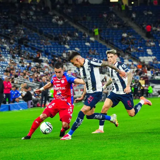 Acción del partido Monterrey vs. Xelajú por ConcaChampions 