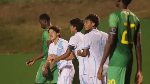 Celebración de Guatemala ante Granada en el premundial sub-17 - Alex Meoño
