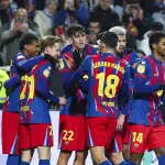 Celebración del Barcelona ante el Albacete - EFE