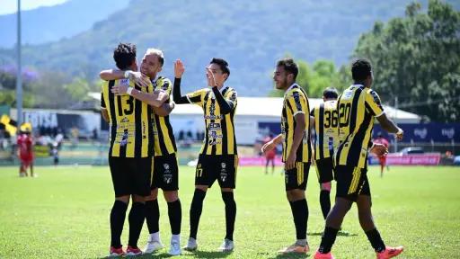 Celebración de Aurora ante Malacateco - Aurora FC