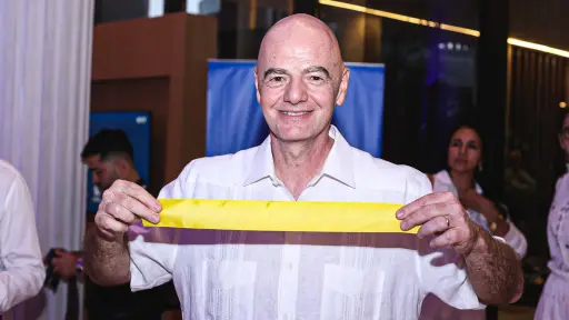 Gianni Infantino, presidente de la FIFA, en un evento en Colombia - Selección de Colombia