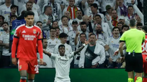 Vinícius marcó el gol del triunfo de este miércoles ante Benfica 