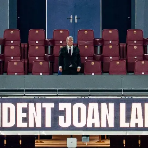 Joan Laporta, presidente del F. C. Barcelona 