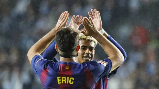 Lamine Tamal se reincorporó a los entrenos del Barcelona 