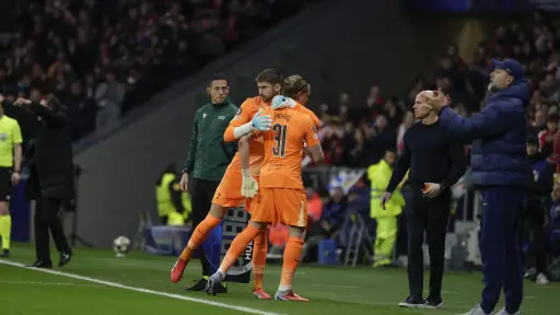 Antonin Kinsky, portero del Tottenham fue sustituido - EFE