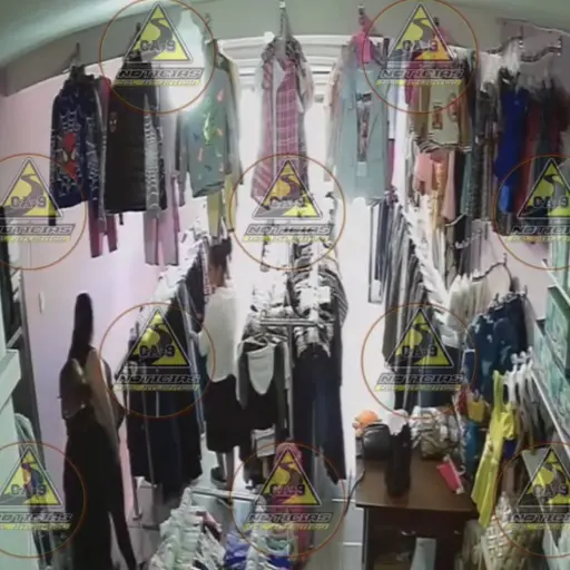 Video muestra robo de ropa en un almacén de Palencia. ,Captura de pantalla video de X.