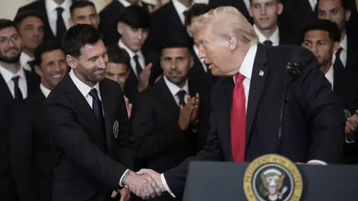 Donald Trump recibió este jueves en la Casa Blanca al Inter Miami de Lionel Messi 