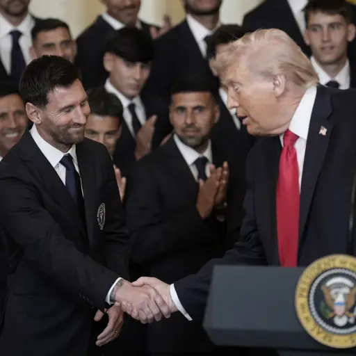 Donald Trump recibió este jueves en la Casa Blanca al Inter Miami de Lionel Messi 