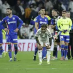 Rodrygo sufrió una grave lesión en el partido ante el Getafe - EFE