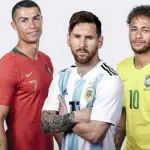 Foto de archivo de Cristiano Ronaldo, Lionel Messi y Neymar Jr. - RR.SS.