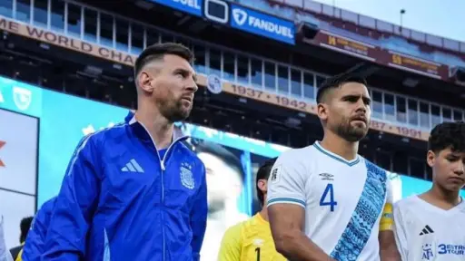 Selección de Argentina y Guatemala en último amistoso disputado en 2022 