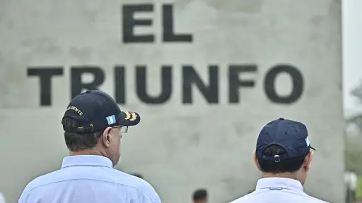 El madatario anunció la construcción de una cárcel de máxima seguridad en Izabal el viernes pasado. ,Gobierno de Guatemala