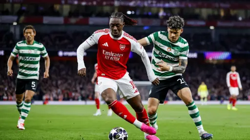 Acción entre Arsenal vs. Sporting de Lisboa 