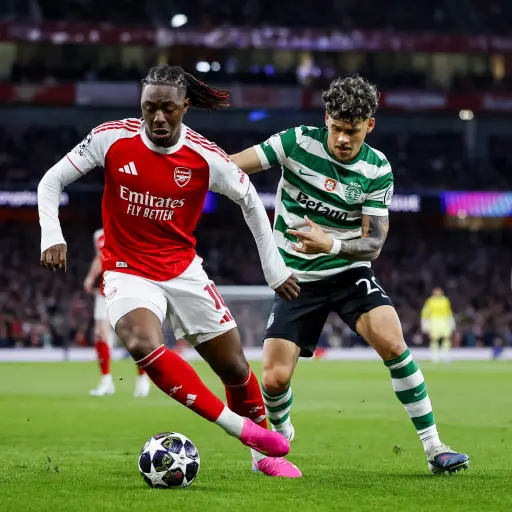 Acción entre Arsenal vs. Sporting de Lisboa 