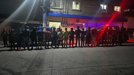 Todos los detenidos fueron conducidos hasta la sede policial de Cobán, Alta Verapaz. ,PNC de Guatemala.