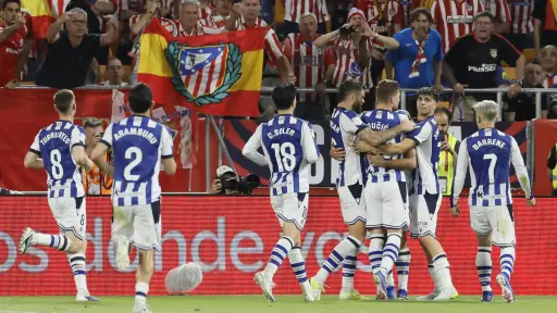 Celebración de la Real Sociedad en la final de la Copa del Rey - EFE