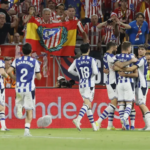 Celebración de la Real Sociedad en la final de la Copa del Rey - EFE