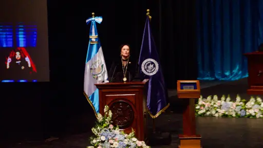 Anabella Morfín asumió la presidencia de la CC, tras ser designada como magistrada titular por el presidente Bernardo Arévalo. ,Omar Solís.