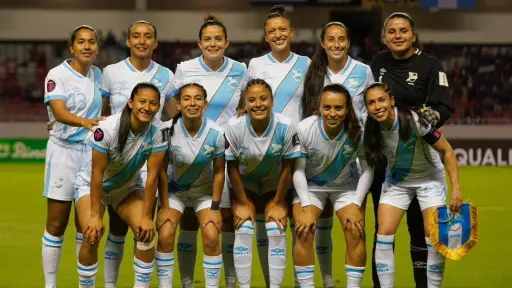 Selección de Guatemala que cayó ante Costa Rica 