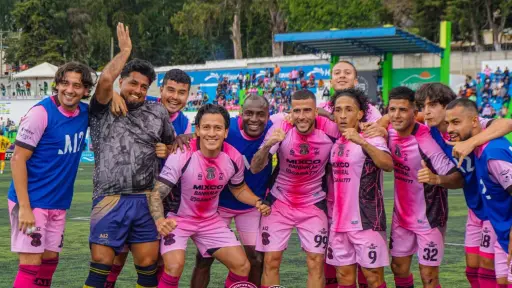 Celebración del Deportivo Mixco - Mixco