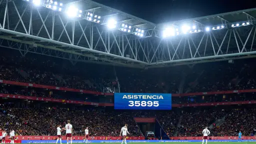 RCDE Stadium, en Cornellá, España - Selección Española de Fútbol