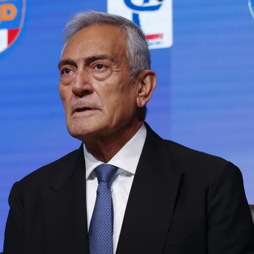 Presidente de la Federación Italiana de Futbol, Gabriele Gravina 