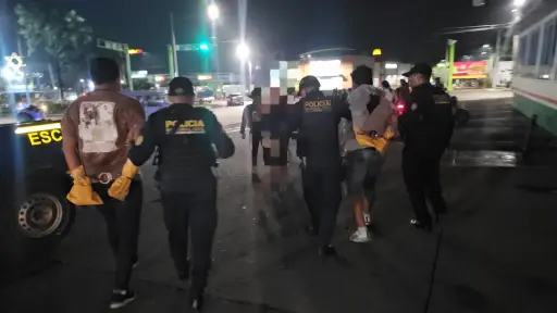 Los sospechosos fueron puestos a disposición del as autoridades. ,PNC