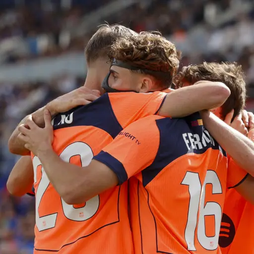 Celebración del Barcelona ante el Getafe - EFE