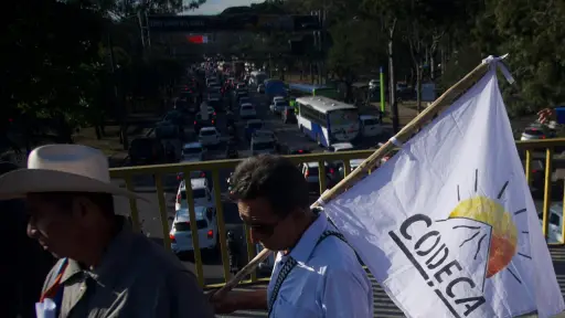 Integrantes de Codeca y otras organizaciones realizan manifestación en la capital el miércoles, 22 de abril. ,Omar Solís/Emisoras Unidas
